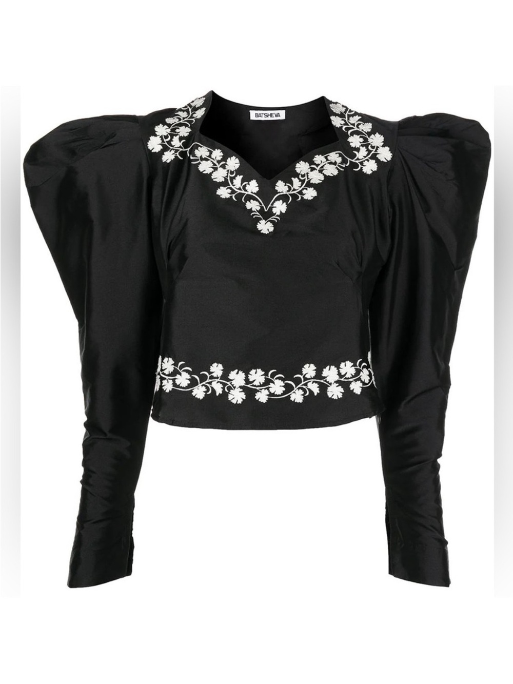 BATSHEVA puff sleeve top - Picture 4 of 11